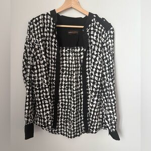 Women’s Dana Buchman Black and White Top Size Large (L)